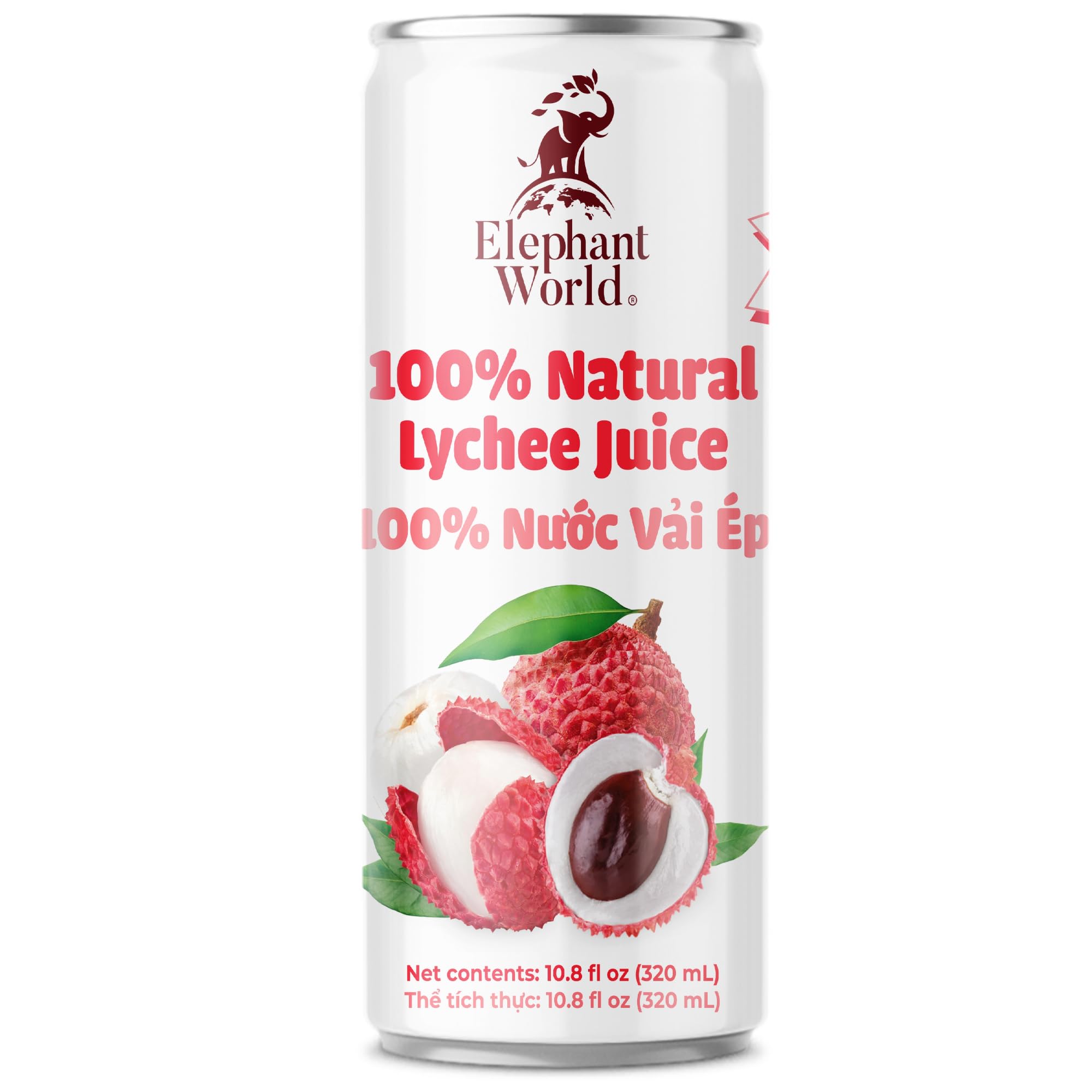 Amazon.com : Elephant World 100% Natural Lychee Juice | NON GMO